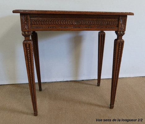 Small Louis XVI Side Table in Solid Oak, 1900-RVK-1337979