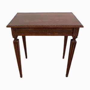 Small Louis XVI Side Table in Solid Oak, 1900-RVK-1337979