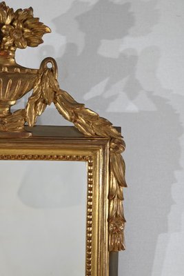 Small Louis XVI Style Golden Wood Mirror-RVK-1395857