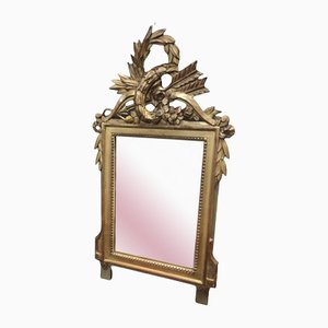 Small Louis XVI Style Mirror in Golden Wood-IBO-1193123