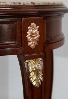 Small Louis XVI Style Solid Mahogany Side Table-RVK-1328401