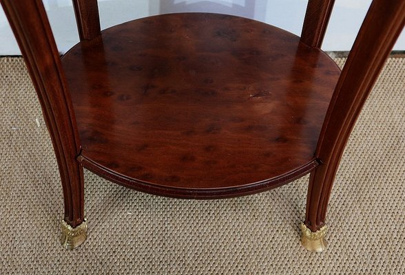 Small Louis XVI Style Solid Mahogany Side Table-RVK-1328401