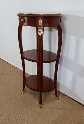 Small Louis XVI Style Solid Mahogany Side Table-RVK-1328401