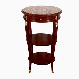 Small Louis XVI Style Solid Mahogany Side Table-RVK-1328401