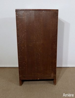 Small Massive Oak Filler Cabinet, 1950s-RVK-1312987