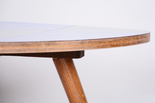 Small Mid-Century Beech Table, Czech, 1950s-WHY-1096079