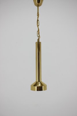 Small Mid-Century Brass Pendants, 1970s, Set of 3-TZ-933433