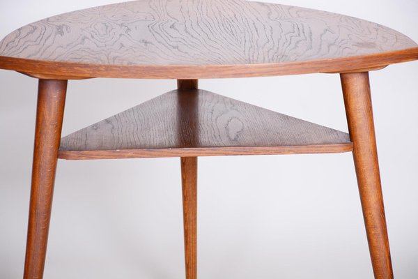 Small Mid-Century Czech Oak Table, 1950s-WHY-1098732