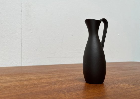 Small Mid-Century Minimalist Wormser Terra-Sigillata Pottery Carafe Vase, Germany, 1960s-UAH-1703941