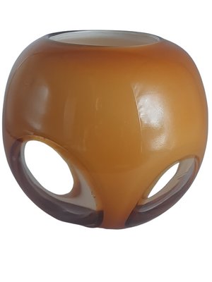 Small Mid-Century Orange Ball Vase, Sweden-TCS-1144173