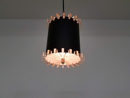 Small Mid-Century Pendant Lamp Attributed to Raak, 1960s-ZO-609317