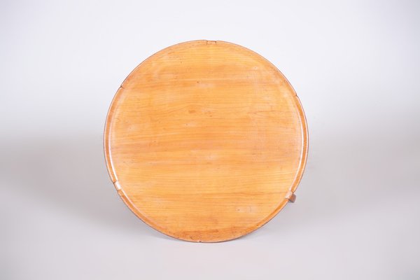 Small Mid-Century Round Table attributed to Krasna Jizba, Czech, 1940s-WHY-1776721