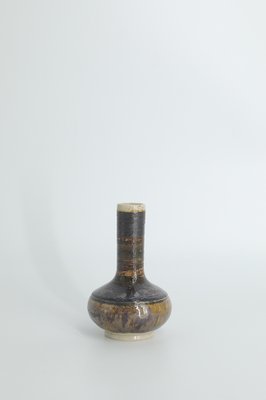 Small Mid-Century Scandinavian Modern Collectible Stoneware Vase No. 13 by Gunnar Borg for Höganäs Keramik, 1960s-ZAA-1778608