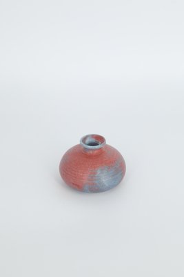 Small Mid-Century Scandinavian Modern Collectible Two-Color Stoneware Vase, 1960s-ZAA-1785037