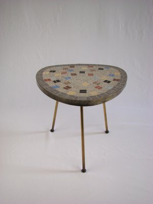 Small Mid-Century Tripod Mosaic Plans Stand, 1950s-SFQ-1793854