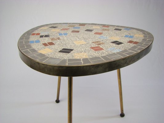 Small Mid-Century Tripod Mosaic Plans Stand, 1950s-SFQ-1793854