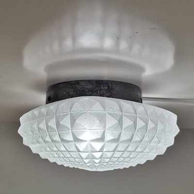 Small Minimalist Frosted Glass Ceiling or Wall Lamp, 1990s-SCS-1167623