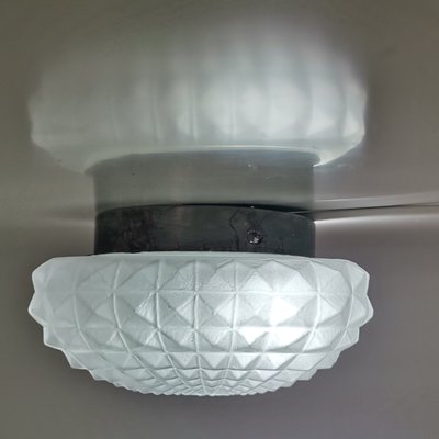 Small Minimalist Frosted Glass Ceiling or Wall Lamp, 1990s-SCS-1167623