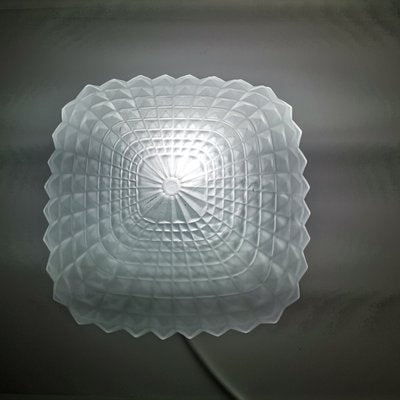 Small Minimalist Frosted Glass Ceiling or Wall Lamp, 1990s-SCS-1167623