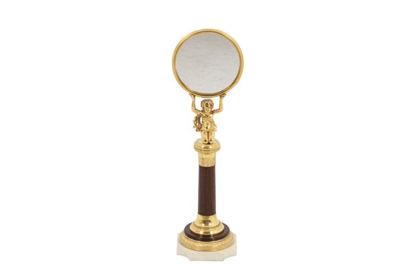 Small Mirror in Rosewood and Gilt Bronze-CEJ-862557