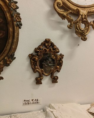 Small Mirror with Carved Gilt Frame, 1800s-ZFY-1720722