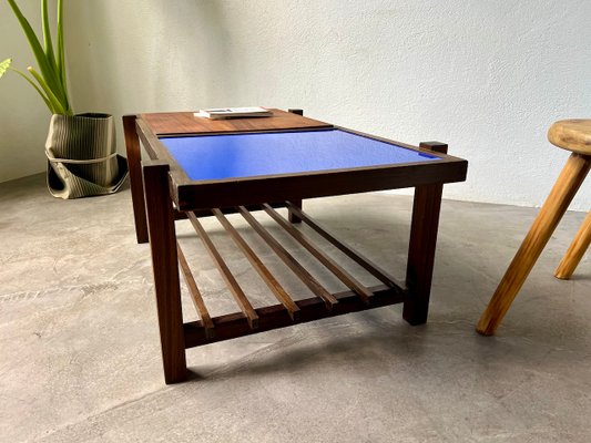 Small Modernist Blue Coffee Table, 1960-WKI-2023717