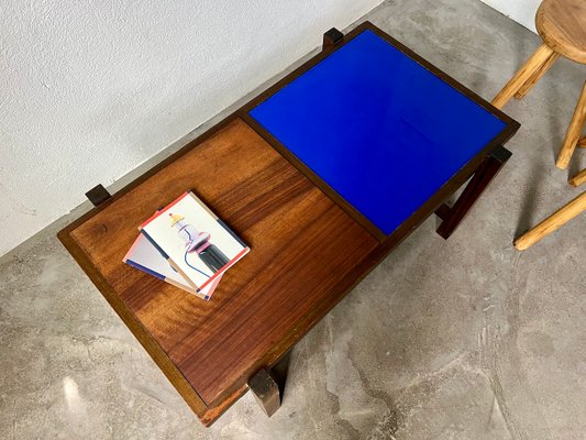 Small Modernist Blue Coffee Table, 1960-WKI-2023717