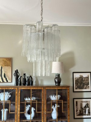 Small Murano Chandelier in Clear Glass-ARN-2013025