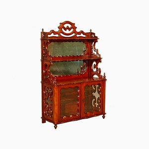 Small Napoleon III Mahogany Showcase-AWH-883170