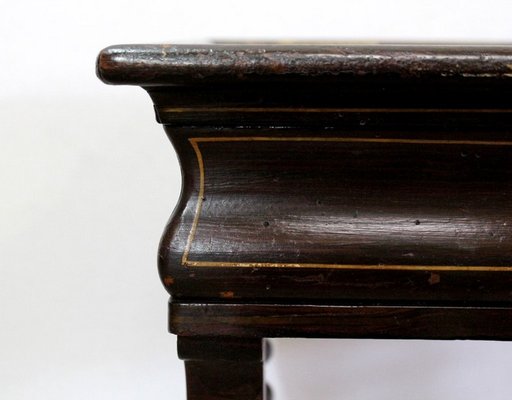 Small Napoleon III Period Lacquered Wooden Work Table, Mid 19th Century-RVK-1100594