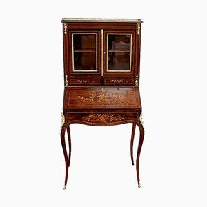 Small Napoleon III Secretaire with Showcase, Mid-19th Century-RVK-978472