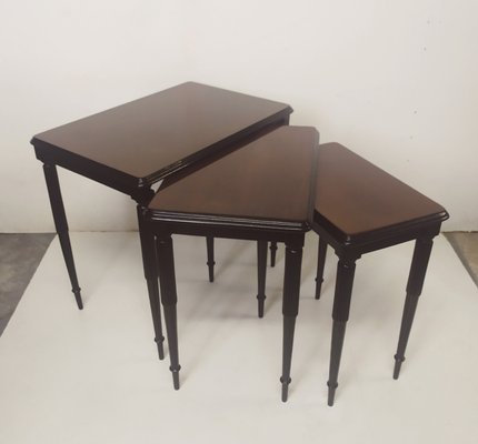 Small Nesting Tables, 1940s, Set of 3-EI-2024524