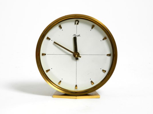 Small Original Brass Table Clock by Kienzle, 1960s-RR-2042108