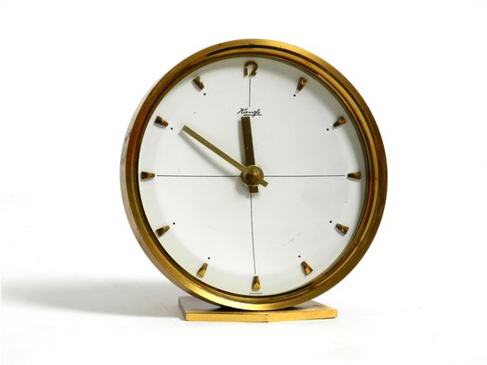 Small Original Brass Table Clock by Kienzle, 1960s-RR-2042108