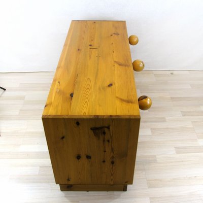 Small Pine Sideboard or Bench by Sven Larsson, Sweden, 1970s-YGE-1090164