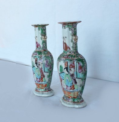 Small Porcelain Baluster Vases, Set of 2-RVK-1080470