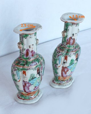 Small Porcelain Baluster Vases, Set of 2-RVK-1080470