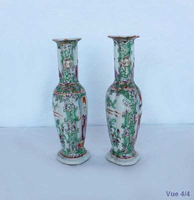 Small Porcelain Baluster Vases, Set of 2-RVK-1080470