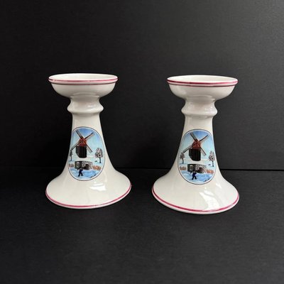 Small Porcelain Candlesticks, Christmas Collection by Gerard Laplau for Villeroy & Boch, Set of 2-GYX-1300055