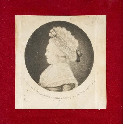 Small Portrait of Madame De Fougeroux De Bondaroy, 18th-Century, Paper, Framed-WFS-1196605