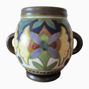 Small Pot with Handles from GOUDA, Holland, 1930s-RDN-1814387