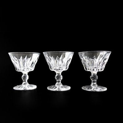 Small Pyramid Liqueur Glasses in Crystal by Fritz Kallenborg for Kosta, Set of 4-JKV-1796626