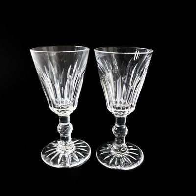 Small Pyramid Liqueur Glasses in Crystal by Fritz Kallenborg for Kosta, Set of 5-JKV-1795750