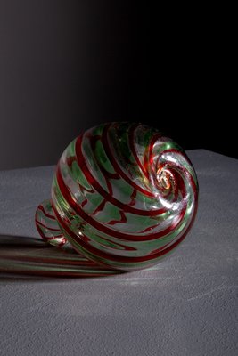 Small Red and Green Murano Glass Vase from Maestri Di Murano, 1960s-RCE-2038024