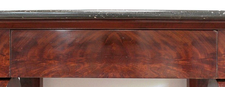 Small Restoration Period Console in Mahogany Veneer, Early 1800s-RVK-955978