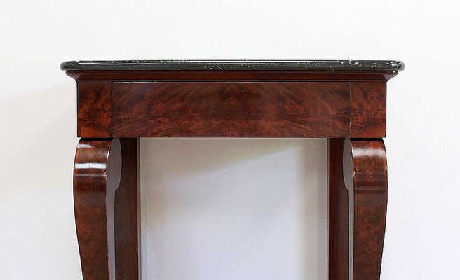 Small Restoration Period Console in Mahogany Veneer, Early 1800s-RVK-955978