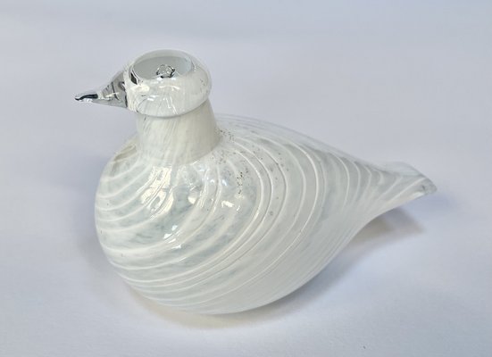 Small Riekko Bird Figurine in Mouth-Blown Art Glass by Oiva Toikka for Iittala, Finland, 1980s-JP-1702251