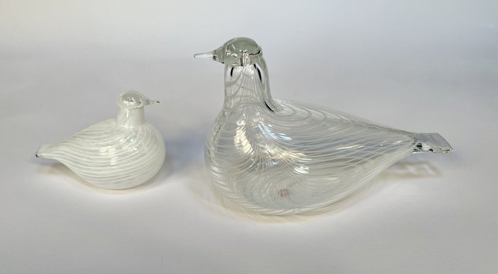 Small Riekko Bird Figurine in Mouth-Blown Art Glass by Oiva Toikka for Iittala, Finland, 1980s-JP-1702251