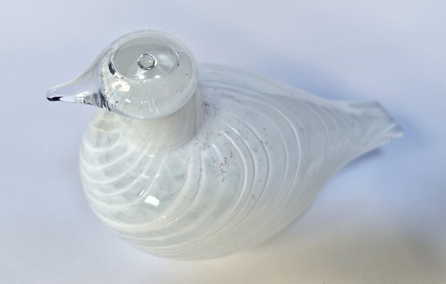 Small Riekko Bird Figurine in Mouth-Blown Art Glass by Oiva Toikka for Iittala, Finland, 1980s-JP-1702251