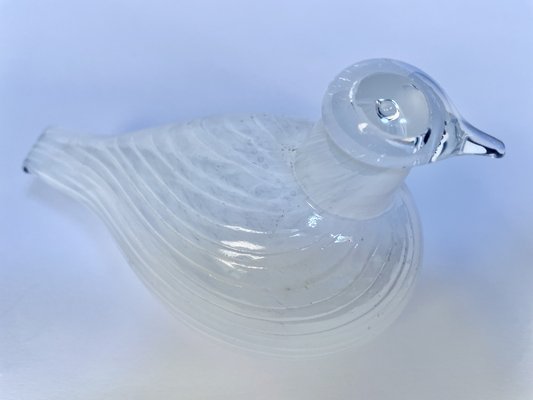 Small Riekko Bird Figurine in Mouth-Blown Art Glass by Oiva Toikka for Iittala, Finland, 1980s-JP-1702251